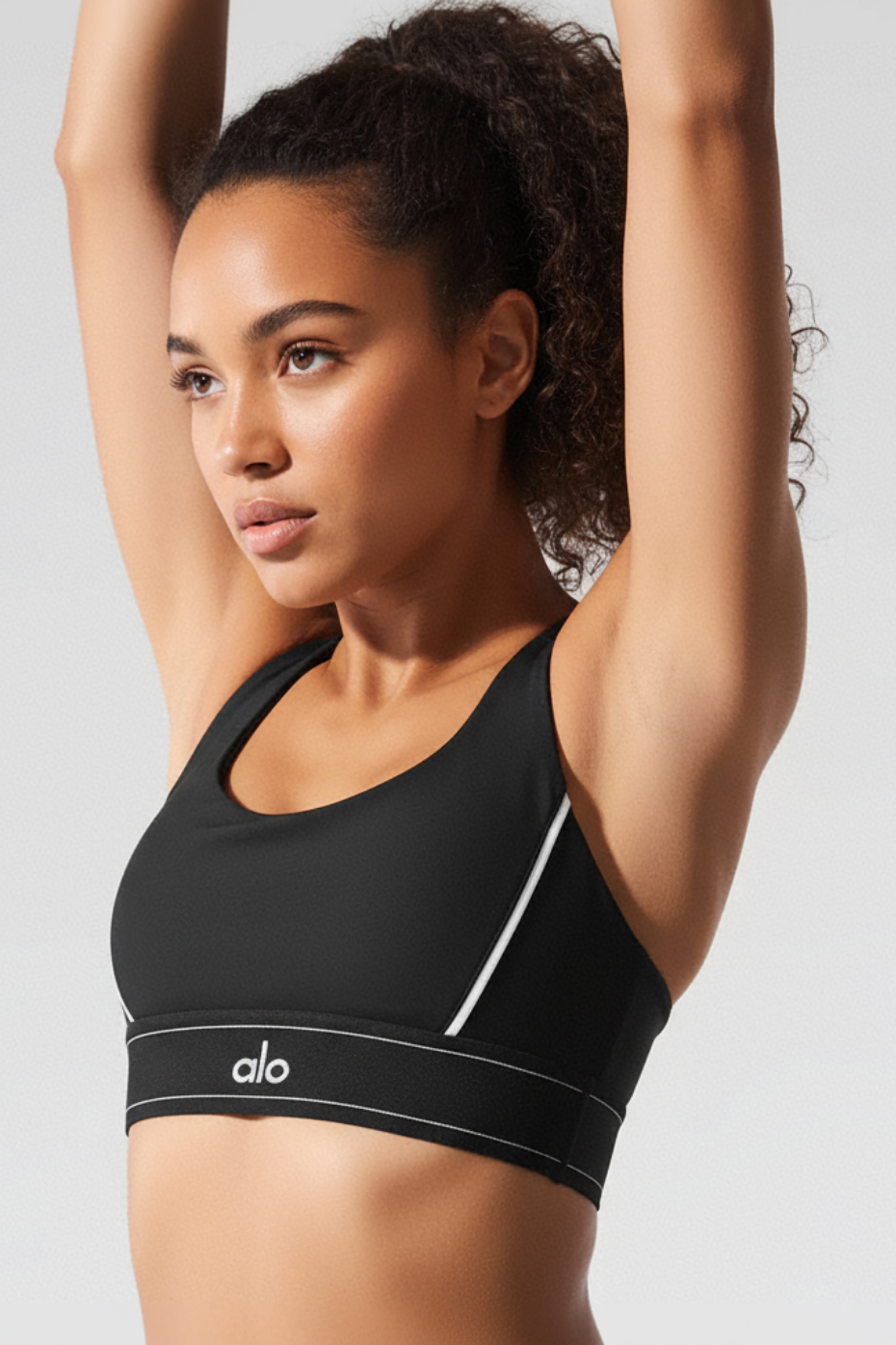 Siyah Renk Dar Kalıp Airlift Seamless Spor Yoga Atlet