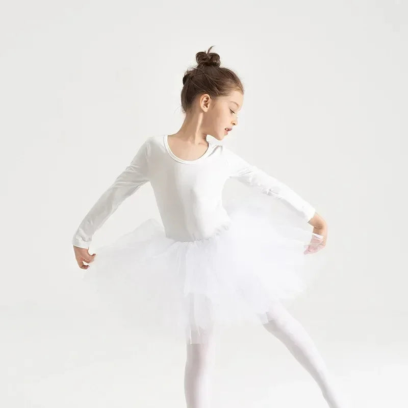 New Girl Ballet TuTu Dress 2-8 Ys Fashion Professional Kids Dancing Party Dress Performance Costume Princess Wedding Dress