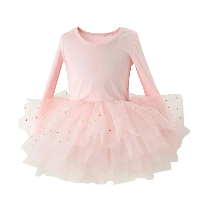 New Girl Ballet TuTu Dress 2-8 Ys Fashion Professional Kids Dancing Party Dress Performance Costume Princess Wedding Dress