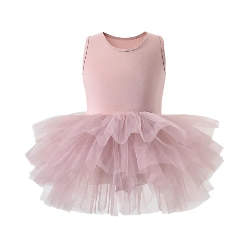 New Girl Ballet TuTu Dress 2-8 Ys Fashion Professional Kids Dancing Party Dress Performance Costume Princess Wedding Dress