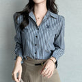 Fashion design Women Blouses for a Chic Look New elegant office ladies striped shirts tops