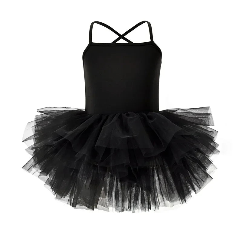 New Girl Ballet TuTu Dress 2-8 Ys Fashion Professional Kids Dancing Party Dress Performance Costume Princess Wedding Dress