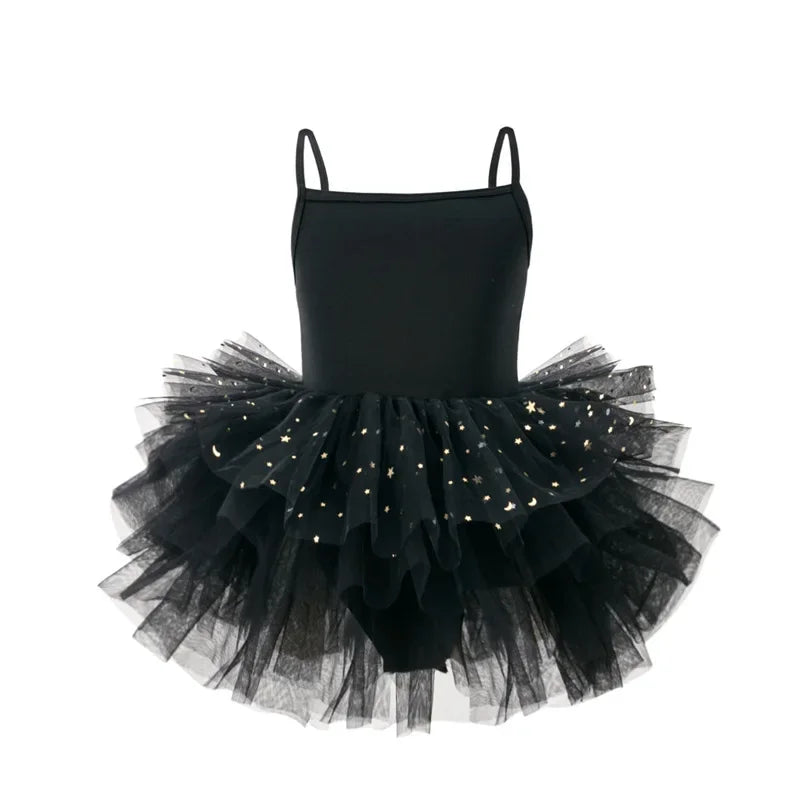 New Girl Ballet TuTu Dress 2-8 Ys Fashion Professional Kids Dancing Party Dress Performance Costume Princess Wedding Dress