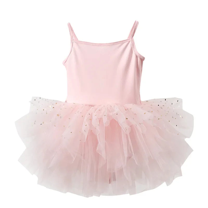 New Girl Ballet TuTu Dress 2-8 Ys Fashion Professional Kids Dancing Party Dress Performance Costume Princess Wedding Dress