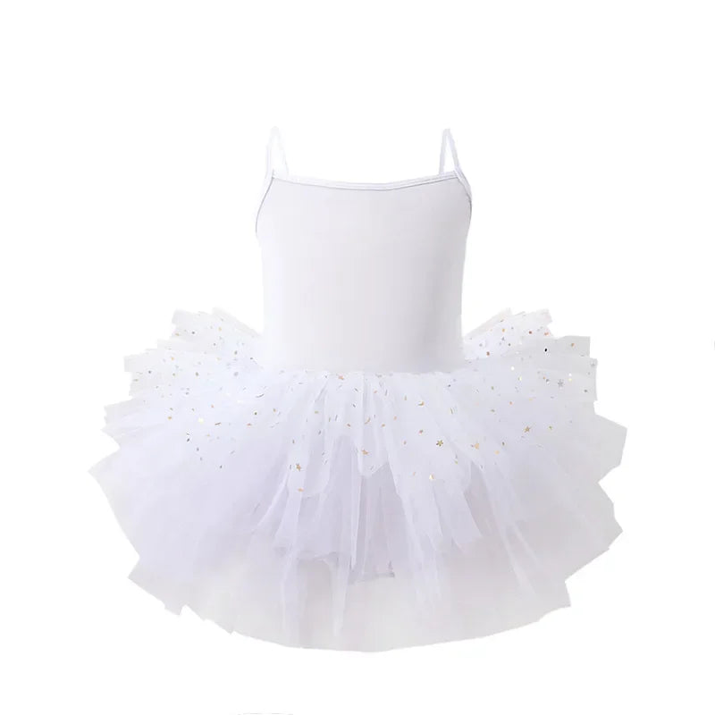New Girl Ballet TuTu Dress 2-8 Ys Fashion Professional Kids Dancing Party Dress Performance Costume Princess Wedding Dress