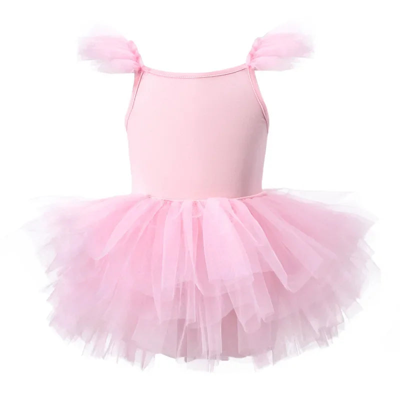 New Girl Ballet TuTu Dress 2-8 Ys Fashion Professional Kids Dancing Party Dress Performance Costume Princess Wedding Dress