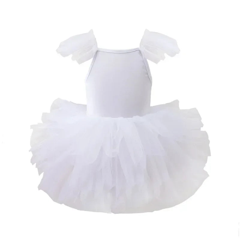 New Girl Ballet TuTu Dress 2-8 Ys Fashion Professional Kids Dancing Party Dress Performance Costume Princess Wedding Dress