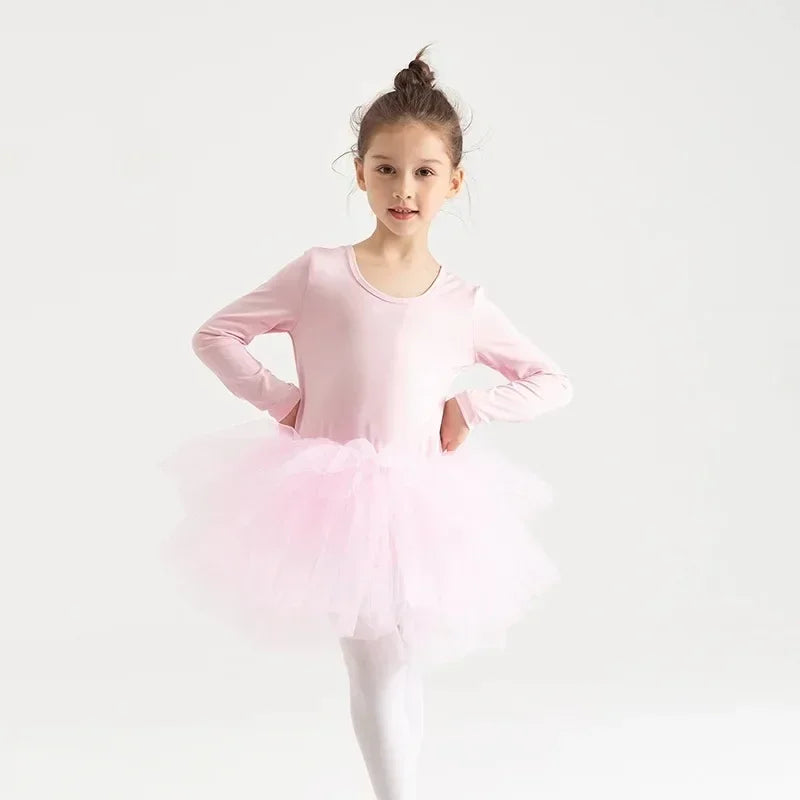 New Girl Ballet TuTu Dress 2-8 Ys Fashion Professional Kids Dancing Party Dress Performance Costume Princess Wedding Dress