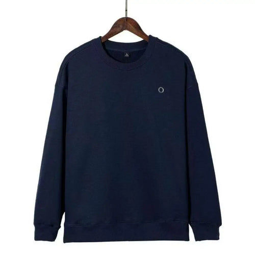 A Heavyweight American Three-dimensional Reflective Logo Casual Sports Loose Yoga Round-neck Sweatshirt