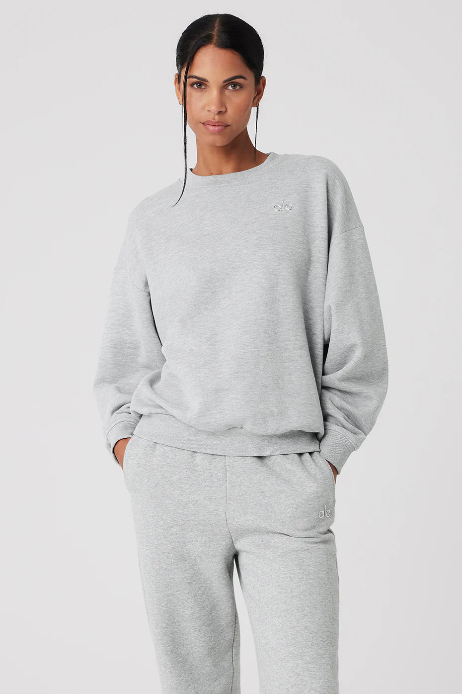 Gri Renk Oversize Uzun Kollu Sweatshirt