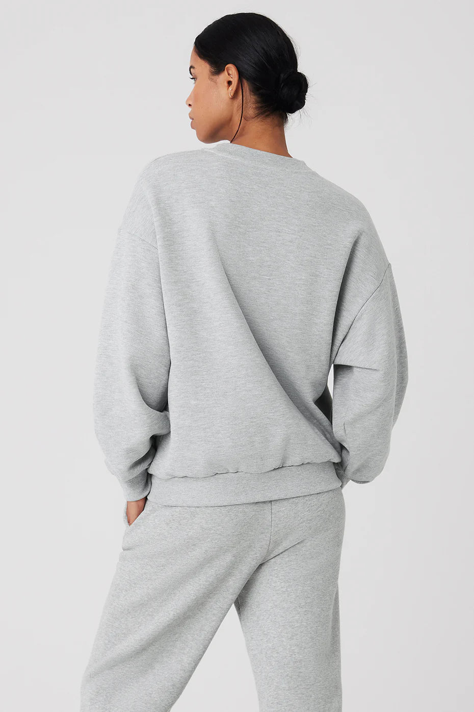 Gri Renk Oversize Uzun Kollu Sweatshirt